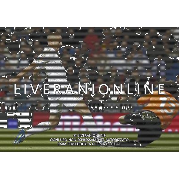 Real Madrid\'s Karim Benzema goal during Spanish League match on october 26thh, 2011 Photo: Cid-Fuentes / Cebolla / ALFAQUI AG ALDO LIVERANI S A S ONLY ITALY