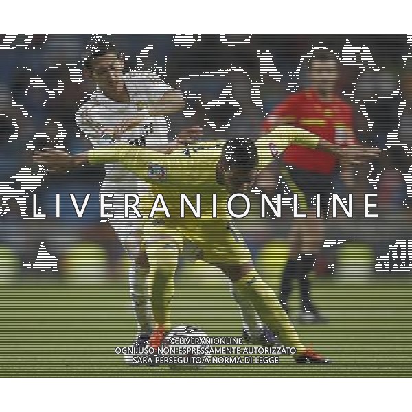 Real Madrid\'s Angel di Maria and Villarreal\'s Jose Catala during Spanish League match on october 26thh, 2011 Photo: Cid-Fuentes / Cebolla / ALFAQUI AG ALDO LIVERANI S A S ONLY ITALY