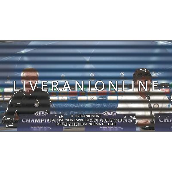 APPIANO GENTILE (CO) CONFERENZA STAMPA DI CLAUDIO RANIERI ALLENATORE DELL\'INTER IN VISTA DELLA SFIDA DI CHAMPIONS CON IL LILLE NELLA FOTO CLAUDIO RANIERI diego milito PH.FIOCHI_AG ALDO LIVERANI SAS