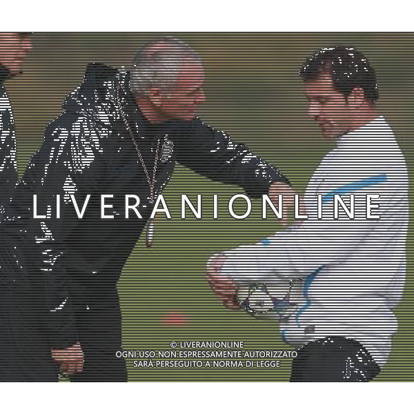APPIANO GENTILE (CO) ALLENAMENTO DELL\'INTER IN VISTA DELLA SFIDA DI CHAMPIONS CON IL LILLE NELLA FOTO STANKOVIC RANIERI PH.FIOCHI_AG ALDO LIVERANI SAS