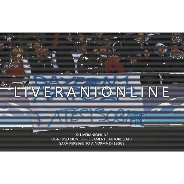 UEFA Champions League 2011/2012 Gruppo A Monaco di Baviera - 02.11.2011 Bayern Monaco-Napoli Nella Foto:striscione tifosi napoli /Ph.Vitez-Ag. Aldo Liverani