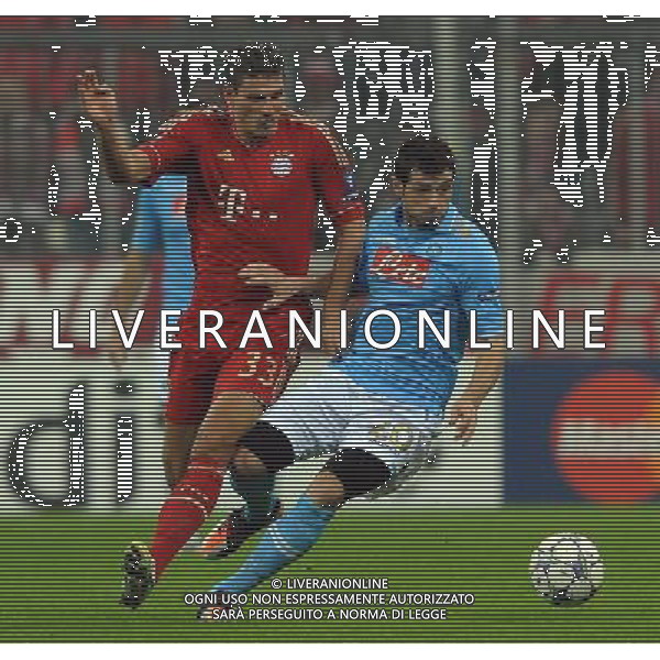 UEFA Champions League 2011/2012 Gruppo A Monaco di Baviera - 02.11.2011 Bayern Monaco-Napoli Nella Foto:dzemaili- gomez /Ph.Vitez-Ag. Aldo Liverani