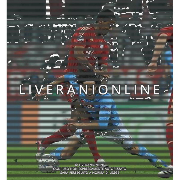 UEFA Champions League 2011/2012 Gruppo A Monaco di Baviera - 02.11.2011 Bayern Monaco-Napoli Nella Foto: edinson cavani-gustavo /Ph.Vitez-Ag. Aldo Liverani