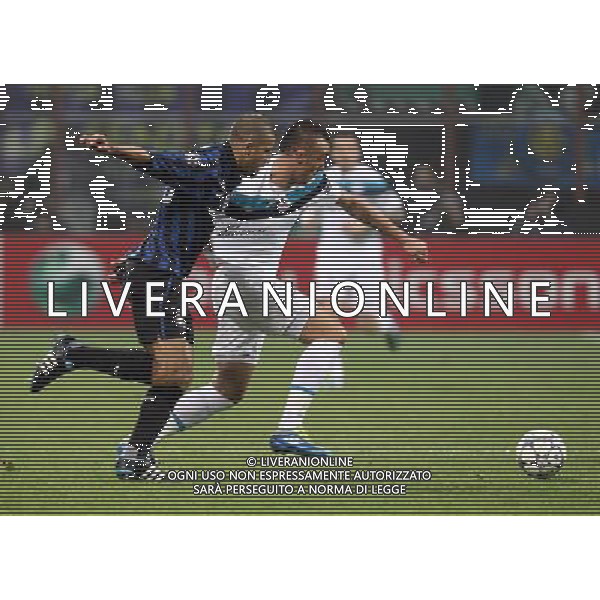 INTER - LILLE CHAMPIONS LEAGUE RITORNO 02/11/2011 NELLA FOTO: JELEN E SAMUEL WALTER © SOLI / AGENZIA ALDO LIVERANI SAS