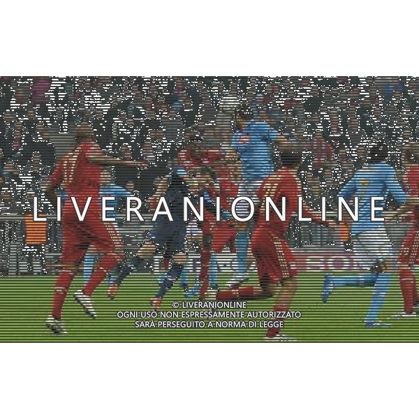 UEFA Champions League 2011/2012 Gruppo A Monaco di Baviera - 02.11.2011 Bayern Monaco-Napoli Nella Foto: morgan de sanctis cerca il gol nel finale nell\'area del bayern /Ph.Vitez-Ag. Aldo Liverani