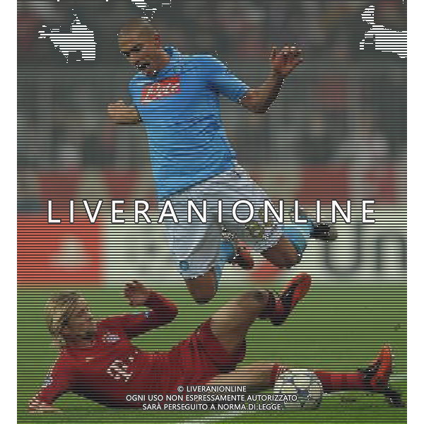 UEFA Champions League 2011/2012 Gruppo A Monaco di Baviera - 02.11.2011 Bayern Monaco-Napoli Nella Foto:inler-tymoshchuk /Ph.Vitez-Ag. Aldo Liverani