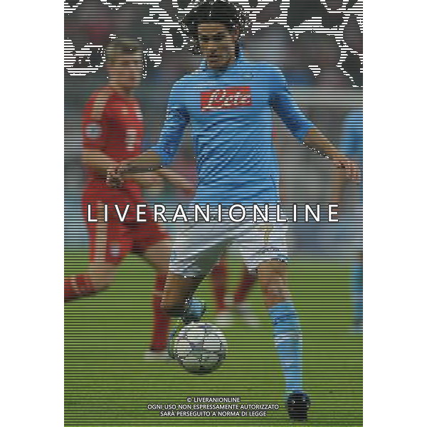 UEFA Champions League 2011/2012 Gruppo A Monaco di Baviera - 02.11.2011 Bayern Monaco-Napoli Nella Foto:Edinson Cavani /Ph.Vitez-Ag. Aldo Liverani