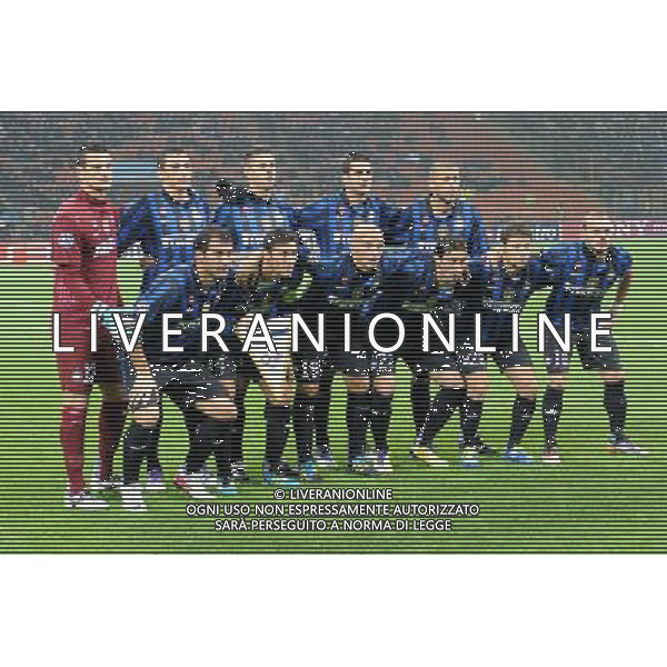 UEFA Champions League - Fase a Gironi 4Á giornata Gruppo B Milano 2-11-2011 Inter - Lille nella foto: la formazione dell\'Inter foto Roberto Garavaglia - ag. Aldo Liverani sas