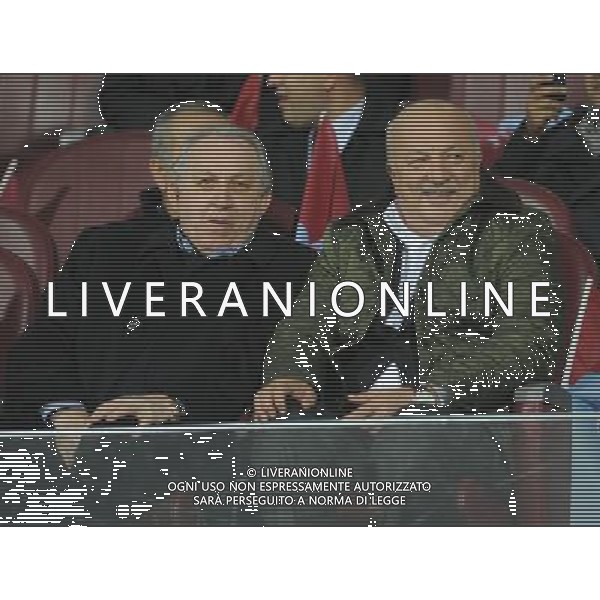 UEFA Champions League Group B soccer match between Trabzonspor and CSKA Moscow at Avni Aker stadium in Trabzon,Turkey, November 02, 2011. Pictured: Chairman Sadri Sener (R)of Trabzonspor. PILKA NOZNA LIGA MISTRZOW SEZON 2011/2012 FOT.SESKIMPHOTO/NEWSPIX.PL TURKEY, GERMANY, AUSTRIA AND UK OUT !!! --- Newspix.pl CHAMPIONS LEAGUE TRABZONSPOR CSKA MOSCA AG ALDO LIVERANI SAS ITALY ONLY *** Local Caption *** .