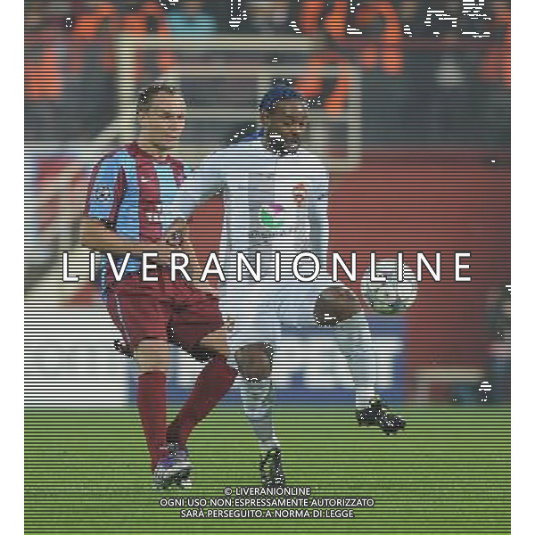 UEFA Champions League Group B soccer match between Trabzonspor and CSKA Moscow at Avni Aker stadium in Trabzon,Turkey, November 02, 2011. Pictured: Vagner Love of CSKA Moscow and Arkadiusz Glowacki (L) of Trabzonspor. PILKA NOZNA LIGA MISTRZOW SEZON 2011/2012 FOT.SESKIMPHOTO/NEWSPIX.PL TURKEY, GERMANY, AUSTRIA AND UK OUT !!! --- Newspix.pl CHAMPIONS LEAGUE TRABZONSPOR CSKA MOSCA AG ALDO LIVERANI SAS ITALY ONLY *** Local Caption *** .