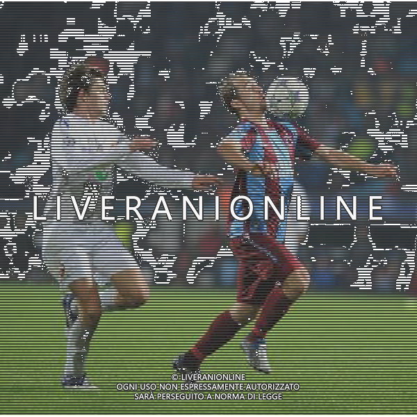 UEFA Champions League Group B soccer match between Trabzonspor and CSKA Moscow at Avni Aker stadium in Trabzon,Turkey, November 02, 2011. Pictured: Sergei Ignashevich (L) of CSKA Moscow and Adrian Mierzejewski (R) of Trabzonspor. PILKA NOZNA LIGA MISTRZOW SEZON 2011/2012 FOT.SESKIMPHOTO/NEWSPIX.PL TURKEY, GERMANY, AUSTRIA AND UK OUT !!! --- Newspix.pl CHAMPIONS LEAGUE TRABZONSPOR CSKA MOSCA AG ALDO LIVERANI SAS ITALY ONLY *** Local Caption *** .