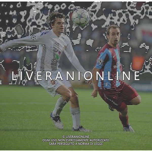 UEFA Champions League Group B soccer match between Trabzonspor and CSKA Moscow at Avni Aker stadium in Trabzon,Turkey, November 02, 2011. Pictured: Sergei Ignashevich (L) of CSKA Moscow and Adrian Mierzejewski (R) of Trabzonspor. PILKA NOZNA LIGA MISTRZOW SEZON 2011/2012 FOT.SESKIMPHOTO/NEWSPIX.PL TURKEY, GERMANY, AUSTRIA AND UK OUT !!! --- Newspix.pl CHAMPIONS LEAGUE TRABZONSPOR CSKA MOSCA AG ALDO LIVERANI SAS ITALY ONLY *** Local Caption *** .