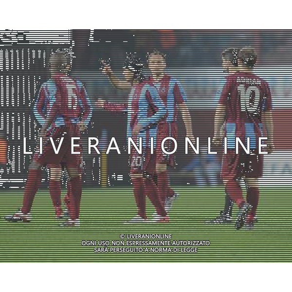 UEFA Champions League Group B soccer match between Trabzonspor and CSKA Moscow at Avni Aker stadium in Trabzon,Turkey, November 02, 2011. Pictured: Gustavo Colman and Arkadiusz Glowacki of Trabzonspor. PILKA NOZNA LIGA MISTRZOW SEZON 2011/2012 FOT.SESKIMPHOTO/NEWSPIX.PL POLAND, TURKEY, GERMANY, AUSTRIA AND UK OUT !!! --- Newspix.pl CHAMPIONS LEAGUE TRABZONSPOR CSKA MOSCA AG ALDO LIVERANI SAS ITALY ONLY *** Local Caption *** .