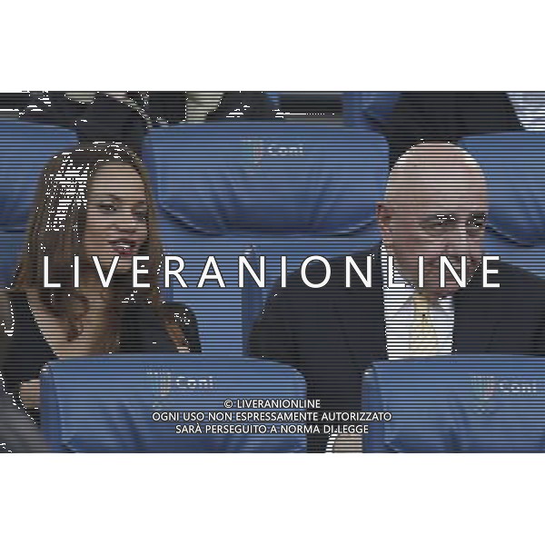 Roma - 29/10/2011 - Stadio Olimpico - Campionato Serie A 2011/2012 - Roma vs Milan - nella foto: Adriano Galliani con helga costa Â© Fabrizio Corradetti - Ag. Aldo Liverani sas