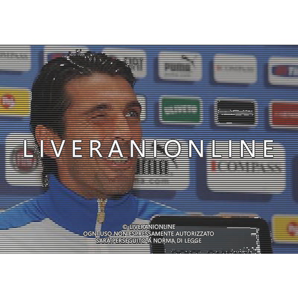 Raduno Nazionale Italiana a Coverciano Firenze - 08.11.2011 Conferenza Stampa Nella Foto:Conferenza Stampa Gianluigi Buffon /Ph.Vitez-Ag. Aldo Liverani CALCIO 