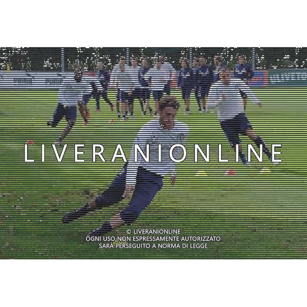 Raduno Nazionale Italiana a Coverciano Firenze - 08.11.2011 Allenamento Nella Foto:Marchisio-Chiellini-Balotelli /Ph.Vitez-Ag. Aldo Liverani CALCIO