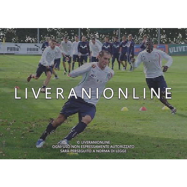 Raduno Nazionale Italiana a Coverciano Firenze - 08.11.2011 Allenamento Nella Foto:Chiellini-Balotelli /Ph.Vitez-Ag. Aldo Liverani CALCIO
