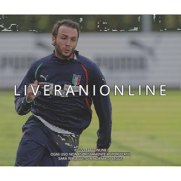 Raduno Nazionale Italiana a Coverciano Firenze - 08.11.2011 Allenamento Nella Foto:Pazzini /Ph.Vitez-Ag. Aldo Liverani CALCIO