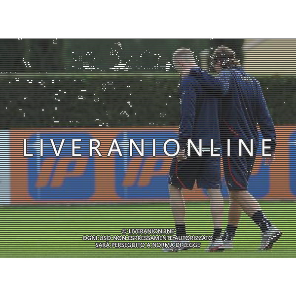 Raduno Nazionale Italiana a Coverciano Firenze - 08.11.2011 Allenamento Nella Foto:Montolivo-Abate /Ph.Vitez-Ag. Aldo Liverani CALCIO