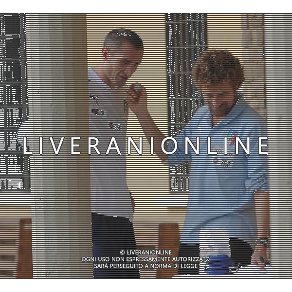 Raduno Nazionale Italiana a Coverciano Firenze - 08.11.2011 Allenamento Nella Foto:Analisi del sangue per Chiellini /Ph.Vitez-Ag. Aldo Liverani CALCIO