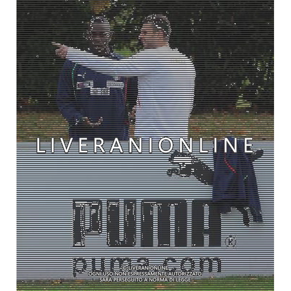 Raduno Nazionale Italiana a Coverciano Firenze - 08.11.2011 Allenamento Nella Foto:Thiago Motta-Balotelli /Ph.Vitez-Ag. Aldo Liverani CALCIO