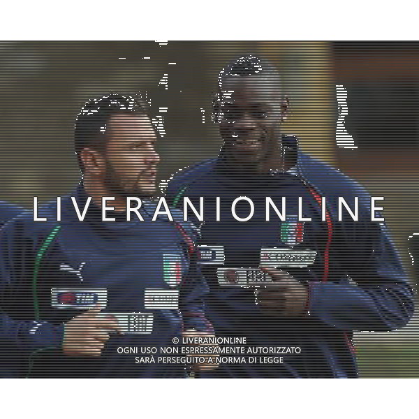 Raduno Nazionale Italiana a Coverciano Firenze - 08.11.2011 Allenamento Nella Foto:Balotelli /Ph.Vitez-Ag. Aldo Liverani CALCIO