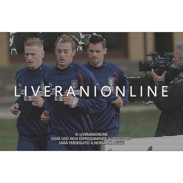 Raduno Nazionale Italiana a Coverciano Firenze - 08.11.2011 Allenamento Nella Foto:Balzaretti-Abate-Maggio /Ph.Vitez-Ag. Aldo Liverani CALCIO