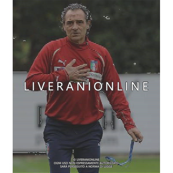 Raduno Nazionale Italiana a Coverciano Firenze - 08.11.2011 Allenamento Nella Foto:Prandelli /Ph.Vitez-Ag. Aldo Liverani CALCIO