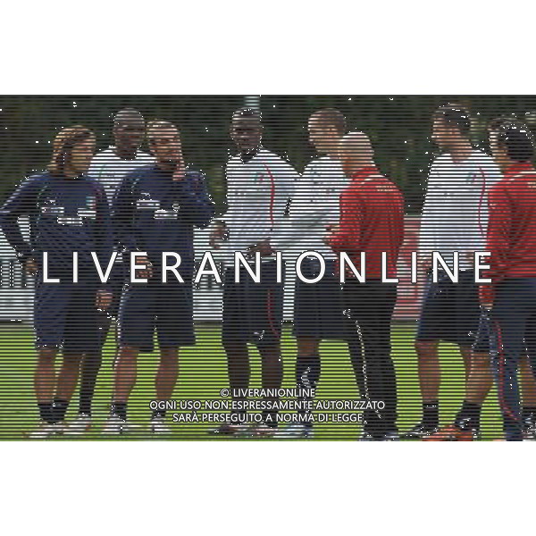 Raduno Nazionale Italiana a Coverciano Firenze - 08.11.2011 Allenamento Nella Foto:Pirlo-Ogbonna-Osvaldo-Balotelli-Thiago Motta-Chiellini /Ph.Vitez-Ag. Aldo Liverani CALCIO
