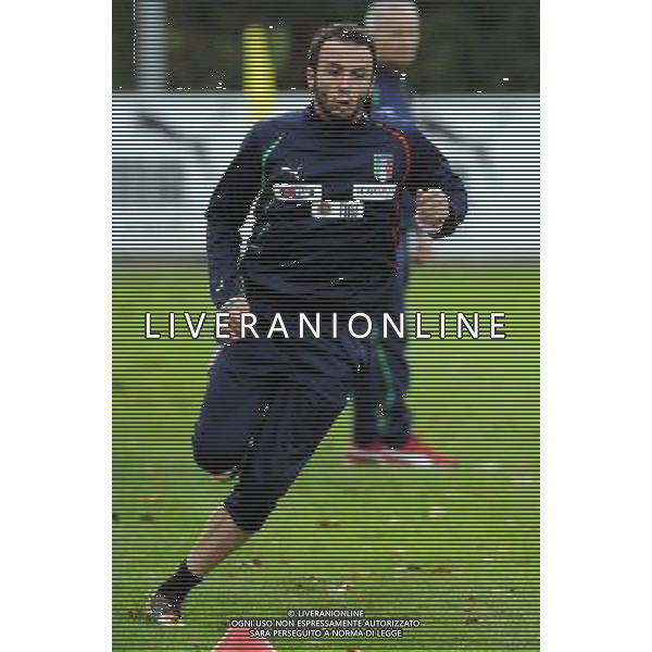 Raduno Nazionale Italiana a Coverciano Firenze - 08.11.2011 Allenamento Nella Foto:Pazzini /Ph.Vitez-Ag. Aldo Liverani CALCIO