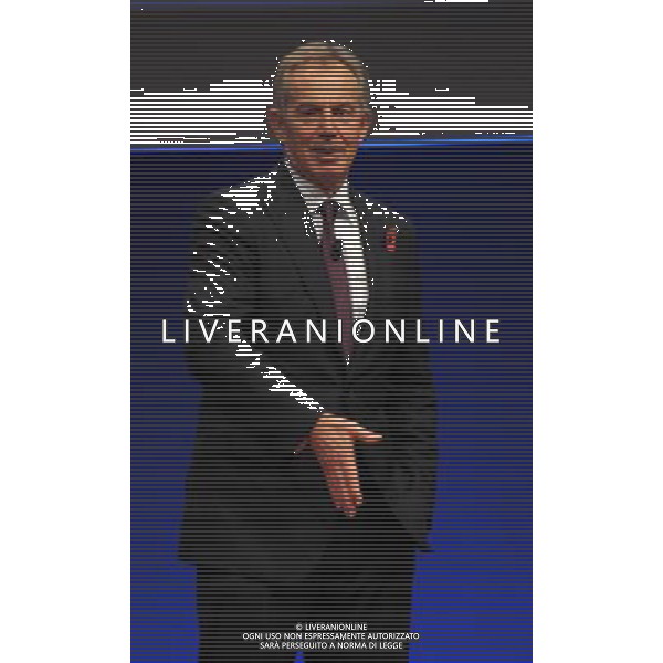 MILANO 10/11/2011 FIERAMILANOCITY WORLD BUSINESS FORUM NELLA FOTO TONY BLAIR FOTO ROMANO/AG ALDO LIVERANI