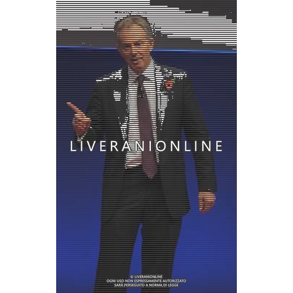 MILANO 10/11/2011 FIERAMILANOCITY WORLD BUSINESS FORUM NELLA FOTO TONY BLAIR FOTO ROMANO/AG ALDO LIVERANI