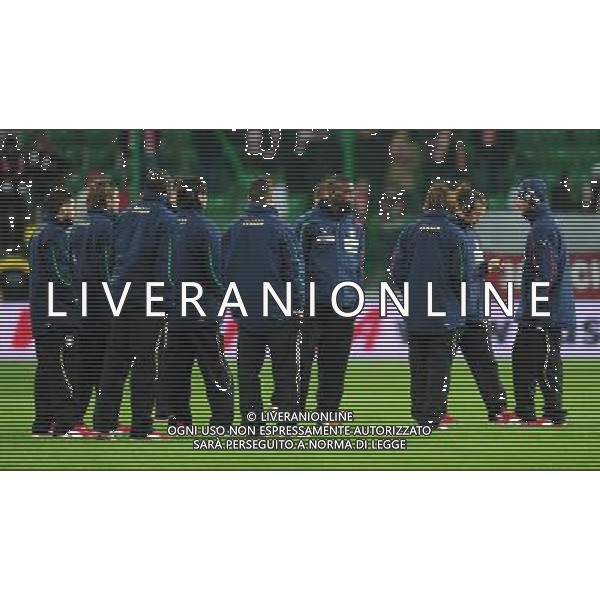 WROCLAW 11.11.2011 PILKA NOZNA MECZTOWARZYSKI FOOTBALL FRIENDLY MATCH POLSKA WLOCHY POLAND ITALY NZ WLOCHY ZAPOZNANIE Z OBIEKTEM FOT MAREK BICZYK / NEWSPIX.PL --- Newspix.pl amichevole polonia italia ©AG ALDO LIVERANI SAS ITALY ONLY