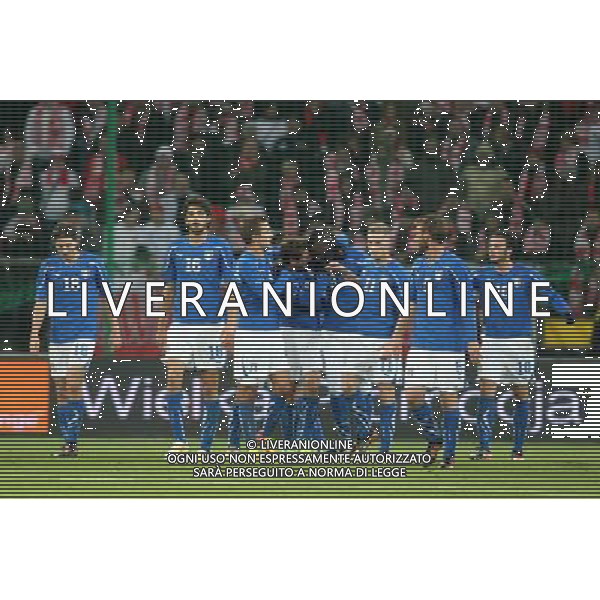 WROCLAW 11.11.2011 MIEDZYNARODOWY MECZ TOWARZYSKI: POLSKA - WLOCHY --- INTERNATIONAL FRIENDLY FOOTBALL MATCH: POLAND - ITALY RICCARDO MONTOLIVO ANDREA RANOCCHIA DOMENICO CRISCITO CLAUDIO MARCHISIO MARIO BALOTELLI IGNAZIO ABATE DANIELE DE ROSSI GIAMPAOLO PAZZINI FOT. PIOTR KUCZA / NEWSPIX.PL --- Newspix.pl ©AG ALDO LIVERANI SAS POLONIA ITALIA -ITALY ONLY *** Local Caption *** .