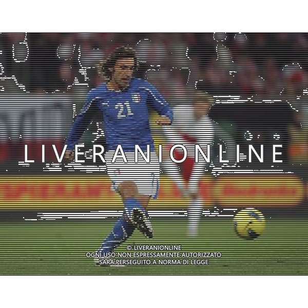 WROCLAW 11.11.2011 PILKA NOZNA REPREZENTACJA POLSKA SPARING MECZ TOWARZYSKI POLSKA - WLOCHY NZ ANDREA PIRLO POLSKA FOT MICHAL NOWAK / NEWSPIX.PL WROCLAW 11.11.2011 FOOTBALL NATIONAL TEAM FRIENDLY GAME POLAND - ITALY MICHAL NOWAK / NEWSPIX.PL --- Newspix.pl ©AG ALDO LIVERANI SAS POLONIA ITALIA -ITALY ONLY *** Local Caption *** .