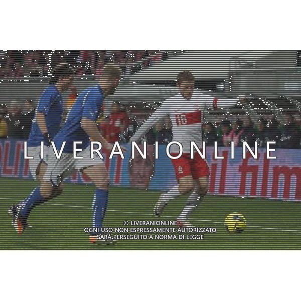 11.11.2011 WROCLAW , UL AL SLASKA 1, STADION NA MASLICACH, STADION MIEJSKI MASLICE PILCZYCE, ARENA EURO 2012 PILKA NOZNA, REPREZENTACJA, KADRA NARODOWA, MECZ TOWARZYSKI REPREZENTACJI POLSKA - WLOCHY (POLAND WROCLAW, CITY STADIUM MASLICE PILCZYCE, STADIUM OF EURO 2012, FOOTBALL, SOCCER, INTERNATIONAL FRIENDLY GAME OF NATIONAL TEAM POLAND - ITALY) NZ JAKUB BLASZCZYKOWSKI (P) CYFRASPORT / NEWSPIX.PL --- Newspix.pl ©AG ALDO LIVERANI SAS POLONIA ITALIA -ITALY ONLY *** Local Caption *** .