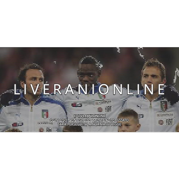 WROCLAW 11.11.2011 PILKA NOZNA REPREZENTACJA POLSKA SPARING MECZ TOWARZYSKI POLSKA - WLOCHY NZ GIAMPAOLO PAZZINI MARIO BALOTELLI DOMENICO CRISCITO ITALY FOT MICHAL NOWAK / NEWSPIX.PL WROCLAW 11.11.2011 FOOTBALL NATIONAL TEAM FRIENDLY GAME POLAND - ITALY MICHAL NOWAK / NEWSPIX.PL --- Newspix.pl POLONIA - ITALIA ©AG ALDO LIVERANI SAS - ITALY ONLY - *** Local Caption *** .