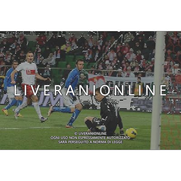 11.11.2011 WROCLAW STADION MIEJSKI SLASKA MECZ TOWARZYSKI POLSKA - WLOCHY PILKA NOZNA PRZYGOTOWANIA DO EURO 2012 MECZ REPREZENTACJI POLSKI SEZON 2011/2012 FRIENDLY FOOTBALL MATCH POLAND AGAINST ITALY PREPARE FOR EURO 2012 IN POLAND AND UKRAINE N/Z FOT DAWID ANTECKI / PRESSFOCUS NEWSPIXPL --- Newspix.pl ©AG ALDO LIVERANI SAS - ITALY ONLY *** Local Caption *** .