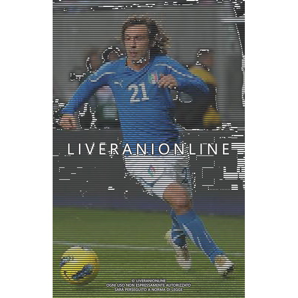 11.11.2011 WROCLAW STADION MIEJSKI. PILKA NOZNA REPREZENTACJA MECZ TOWARZYSKI POLSKA - WLOCHY (INTERNATIONAL FOOTBAL FRIENDLY GAME POLAND - ITALY) NZ/ JAKUB WAWRZYNIAK, ANDREA PIRLO FOT. JAKUB KACZMARCZYK / PRESSFOCUS NEWSPIXPL --- Newspix.pl ©AG ALDO LIVERANI SAS - ITALY ONLY *** Local Caption *** .