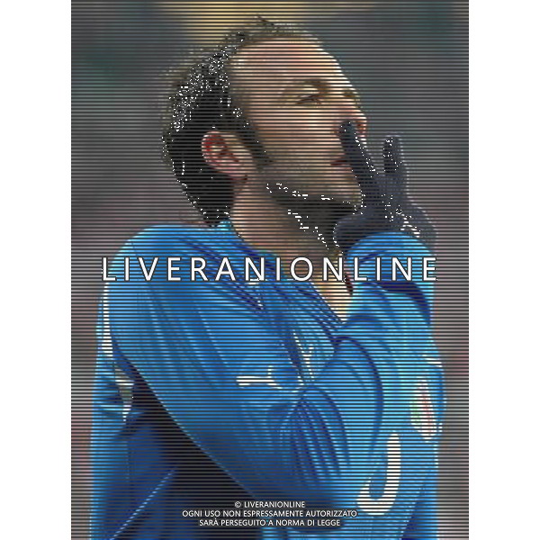 11.11.2011 WROCLAW STADION MIEJSKI. PILKA NOZNA REPREZENTACJA MECZ TOWARZYSKI POLSKA - WLOCHY (INTERNATIONAL FOOTBAL FRIENDLY GAME POLAND - ITALY) NZ/ BRAMKA GOL RADOSC GIAMPAOLO PAZZINI FOT. JAKUB KACZMARCZYK / PRESSFOCUS NEWSPIXPL --- Newspix.pl ©AG ALDO LIVERANI SAS - ITALY ONLY *** Local Caption *** .