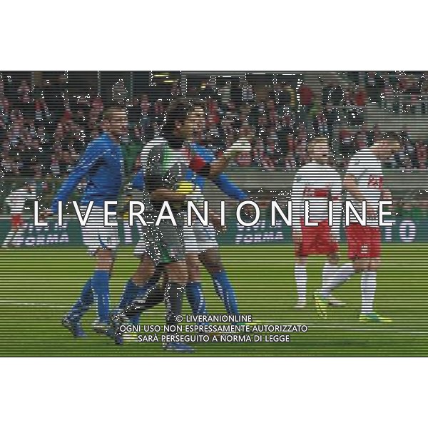 11.11.2011, WROCLAW, FRIENDLY MATCH POLAND VS ITALY MECZ TOWARZYSKI POLSKA VS WLOCHY , N Z GIANLUIGI BUFFON (ITA) ANDREA RANOCCHIA GIORGIO CHIELLINI (ITA) RZUT KARNY RADOSC , FOT. ADAM JASTRZEBOWSKI / NEWSPIX.PL --- Newspix.pl AMICHEVOLE CALCIO POLONIA ITALIA ©AGENZIA ALDO LIVERANI SAS - ITALY ONLY - *** Local Caption *** .