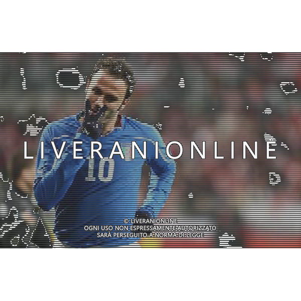 11.11.2011, WROCLAW, PILKA NOZNA, MECZ TOWARZYSKI POLSKA - WLOCHY, FOOTBALL, FRIENDLY GAME, POLAND - ITALY, GIAMPAOLO PAZZINI (ITA), RADOSC, BRAMKA, FOT. TOMASZ JASTRZEBOWSKI / FOTO OLIMPIK / NEWSPIX.PL --- Newspix.pl AMICHEVOLE CALCIO POLONIA ITALIA ©AGENZIA ALDO LIVERANI SAS - ITALY ONLY - *** Local Caption *** .