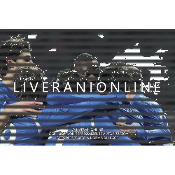 11.11.2011 WROCLAW , UL AL SLASKA 1, STADION NA MASLICACH, STADION MIEJSKI MASLICE PILCZYCE, ARENA EURO 2012 PILKA NOZNA, REPREZENTACJA, KADRA NARODOWA, MECZ TOWARZYSKI REPREZENTACJI POLSKA - WLOCHY (POLAND WROCLAW, CITY STADIUM MASLICE PILCZYCE, STADIUM OF EURO 2012, FOOTBALL, SOCCER, INTERNATIONAL FRIENDLY GAME OF NATIONAL TEAM POLAND - ITALY) NZ RADOSC BRAMKA GOL PAZZINI (TYLEM) PRZODEM MARIO BALOTELLI STRZELEC PIERWSZEJ BRAMKI CYFRASPORT / NEWSPIX.PL --- Newspix.pl AMICHEVOLE CALCIO POLONIA ITALIA ©AGENZIA ALDO LIVERANI SAS - ITALY ONLY - *** Local Caption *** .