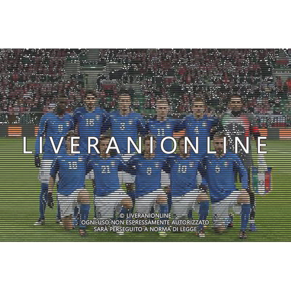 WROCLAW 11.11.2011 MIEDZYNARODOWY MECZ TOWARZYSKI: POLSKA - WLOCHY --- INTERNATIONAL FRIENDLY FOOTBALL MATCH: POLAND - ITALY MARIO BALOTELLI ANDREA RANOCCHIA GIORGIO CHIELLINI IGNAZIO ABATE DOMENICO CRISCITO GIANLUIGI BUFFON RICCARDO MONTOLIVO ANDREA PIRLO CLAUDIO MARCHISIO GIAMMPAOLO PAZZINI DANIELE DE ROSSI FOT. PIOTR KUCZA / NEWSPIX.PL / NEWSPIX.PL --- Newspix.pl --- Newspix.pl AMICHEVOLE CALCIO POLONIA ITALIA ©AGENZIA ALDO LIVERANI SAS - ITALY ONLY - *** Local Caption *** .