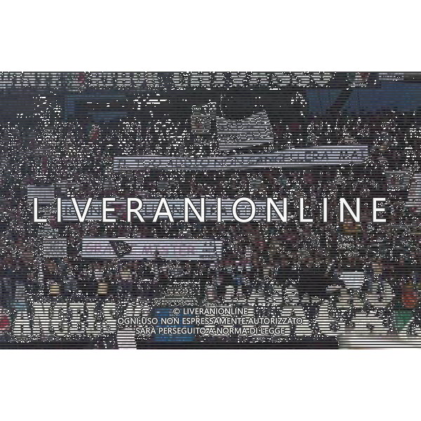 Juventus-Lazio Finale Coppa Italia Tim Cup 12/05/2004 nella foto lo Striscione dei tifosi per marcello lippi agenzia aldo liverani