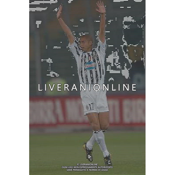 Juventus-Lazio Finale Coppa Italia Tim Cup 12/05/2004 nella foto esultanza di david trezeguet dopo il gol agenzia aldo liverani
