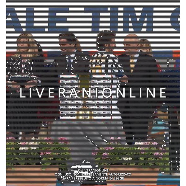 Torino 12/05/2004 juventus-lazio 2:2 finale coppa italia tim 2003/04 nella foto galliani e del piero ph marco luzzani/ag aldo liverani s.a.s.