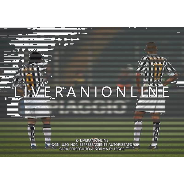 Torino 12/05/2004 juventus-lazio 2:2 finale coppa italia tim 2003/04 nella foto trezeguet e miccoli ph marco luzzani/ag aldo liverani s.a.s.