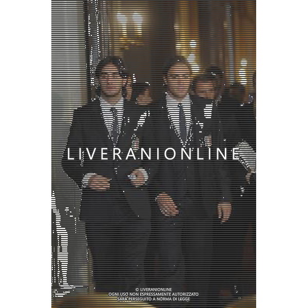 Gli Azzurri della Nazionale Italiana di Calcio vengono ricevuti dal Presidente della repubblica Giorgio Napolitano al Quirinale 15/11/2011 nella foto Alberto Aquilani e Alessandro Matri ©Corradetti/Agenzia Aldo Liverani Sas 