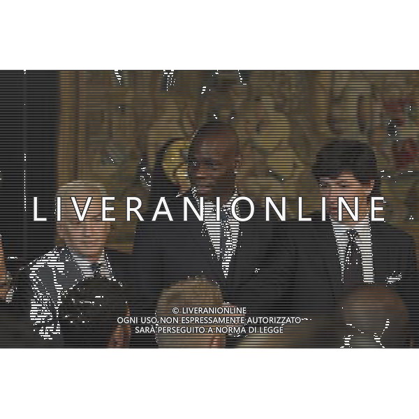 Gli Azzurri della Nazionale Italiana di Calcio vengono ricevuti dal Presidente della repubblica Giorgio Napolitano al Quirinale 15/11/2011 nella foto Mario Balotelli e Demetrio Albertini ©Corradetti/Agenzia Aldo Liverani Sas 